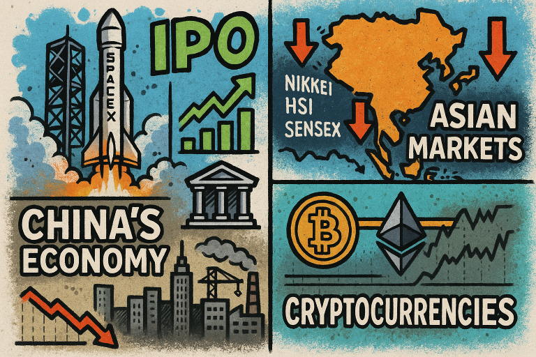 Morning brief: SpaceX moves closer to IPO as China slowdown weighs Asian markets