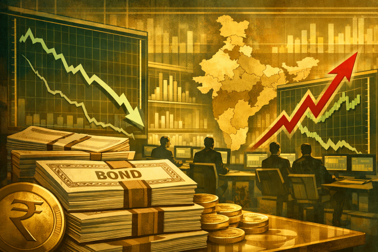 Indian bond yields rise as states announce record ₹5T borrowing plan