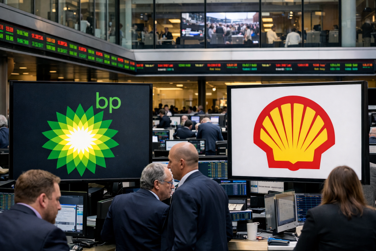 FTSE 100 Index today: BP, Shell shares jump as most constituents slump